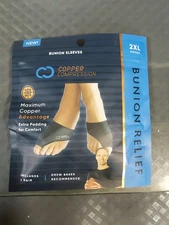 Copper Compression - Copper Infused Bunion Relief 2XL *Damaged Bag * #95