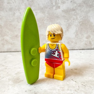 LEGO Brand Store Town City twn353 Ludo gelb männlich Surfer Surfer Minifigur