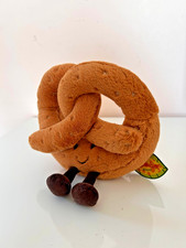 Jellycat Amuseables Pretzel BNWT Retired Leaf Tag
