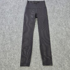 Lululemon Wunder Train Leggings Womens 2 Black Foil 25 High Rise Tight