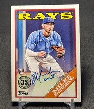 Miles Mastrobuoni 1988 Rookie Auto RC 2023 Topps Baseball Card 88BA-MMA Mariners. rookie card picture