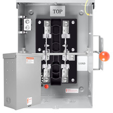 200 Amp Manual Transfer Switch, 120/240V 48000W Transfer Switches for Outdoor an