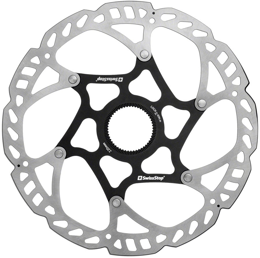 SwissStop Catalyst Pro Disc Rotor - 220mm CenterLock SilverBlack 12490₽