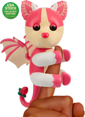 Adopt Me Strawberry Shortcake Bat Dragon Interactive Pet 40 Sounds Ages 5+