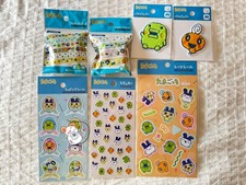 Tamagotchi Stationary Washi Tape Stickers Fuzzy Patches Characters Daiso