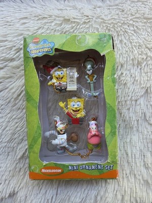 Spongebob Miniature Ornament Set 5 Kurt's Adler Nickelodeon 2003 Patrick Sandy
