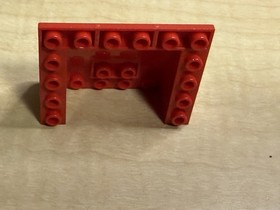 2x Lego #4228 Slope Brick 33 5x6x2  Inverted Red Classic Space 6989 Mega Core