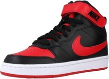 Nike Court Borough Mid 2 Little Kid Sneaker, Black/Red - Size 10.5 US