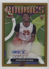2023-24 Topps Finest Rookie Gold Refractor /50 Marcus Sasser #RFA-MS Auto y6z