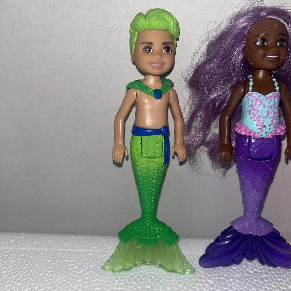 芭比 Dreamtopia 带彩虹湾紫色美人鱼切尔西娃娃和 2 个更多 — 第 2/4 张图片