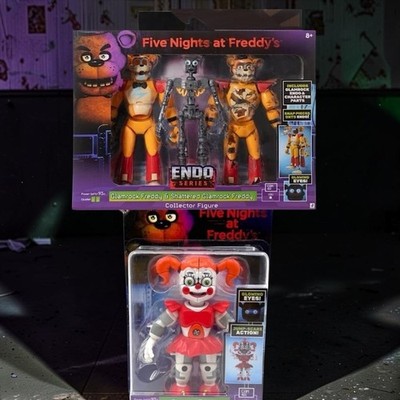 FNAF Five Nights at Freddys Glamrock Freddy Endo Series & Circus Baby Figures
