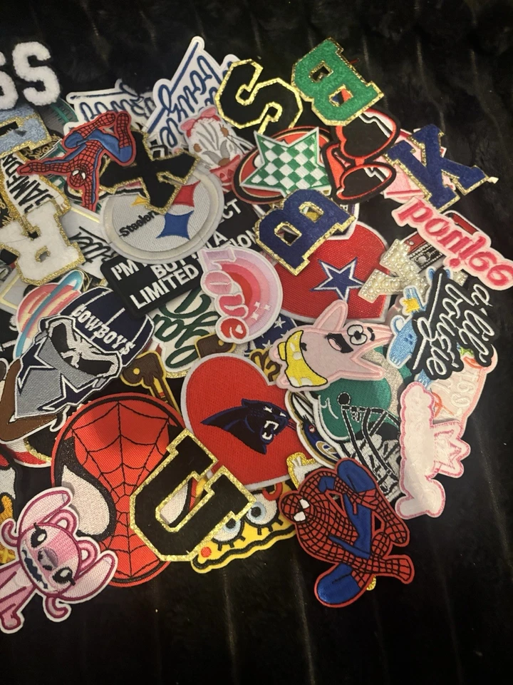 20pcs/lot random mix high quality embroidered iron on applique patches fashion - Image 4 of 4