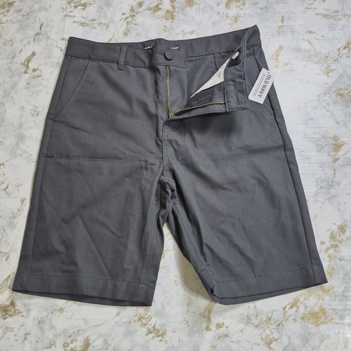 Old Navy Quick Dry Shorts Youth 14 Gray Khaki Tech Chino Adjustable Elastic NWT - Picture 12 of 12