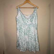 Peach Love California Mint Animal Print Tiered Dress Size 3X