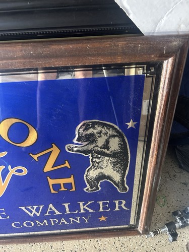Vintage Firestone Walker Brewing Co Bier Ale gerahmter Glasspiegel Männerhöhle Bar - Bild 4 von 9