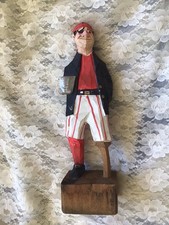 Wood Carved Pirate With A Peg Leg