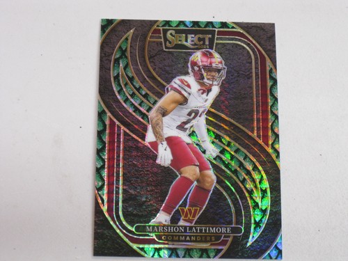 2024 Panini Select Premier Level Dragon Scale Prizm #181 Marshon Lattimore 27/81