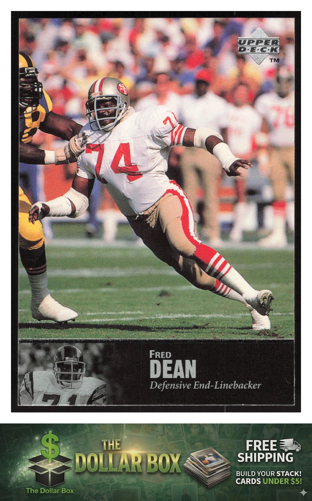 1997 Upper Deck Legends #97 Fred Dean - San Francisco 49ers