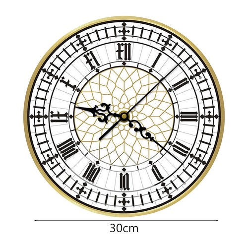 Leise hängende Big Ben-Uhr, tickt nicht, moderne Acryl-Wanduhr für das Büro - Bild 2 von 7