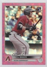 2022 Topps Chrome Logofractor Edition Pink Refractor 57/199 Seth Beer #93 0lq5