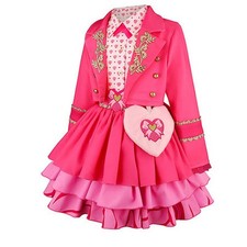 Kids Girl Descendants 5 Princess Pink Dress Cosplay Costume Book Week Halloween — image 3