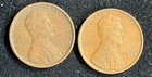 Lot of (2) 1909 P Lincoln Wheat Penny 1c VG Very Good Condition Coin cb749