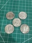 Lot of 5 1964 Kennedy Silver Half Dollars