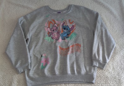 Disney Stitch & Angel Grey Sweatshirt - ''You re My Fav  Junior Girls XXL (19)