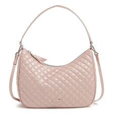 Cotton Frannie Crescent Crossbody Purse, Rose Quartz, One Size