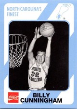 1989-90 Collegiate Collection/Coca-Cola North Carolina's - Billy Cunningham #38