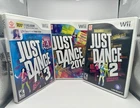 Just Dance 2 3 2014 NINTENDO WII Games Lot Bundle Near Mint CIB Complete Manuals