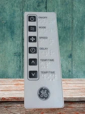 GE White Wireless 6-Button Braile Remote Control For Air Conditioner 0320460647