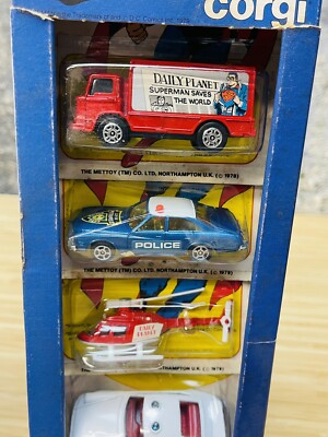 Corgi Juniors - Lot De 5 Voitures - Coffret Cadeau Superman - Rare