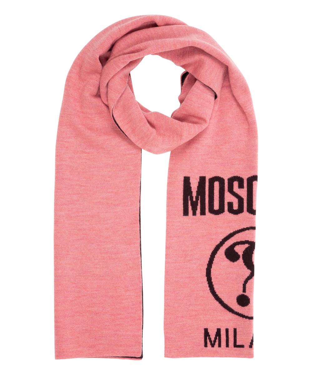Moschino wool scarf women double question mark Moschino wool scarf women double question mark
