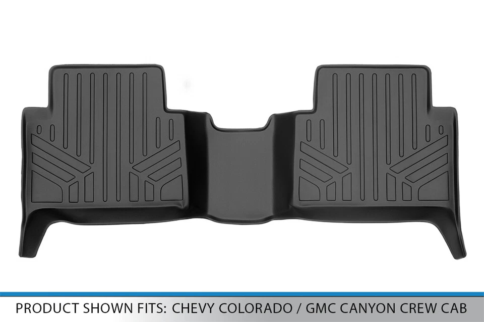 SMARTLINER Floor Mat 2nd Row 2015-2022 Chevrolet Colorado GMC Canyon Crew Cab Foto 3 de 4