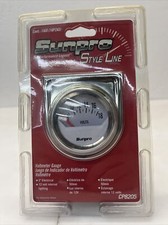Sunpro Style Line Cp8205 Voltmeter Gauge 2 White New Sealed