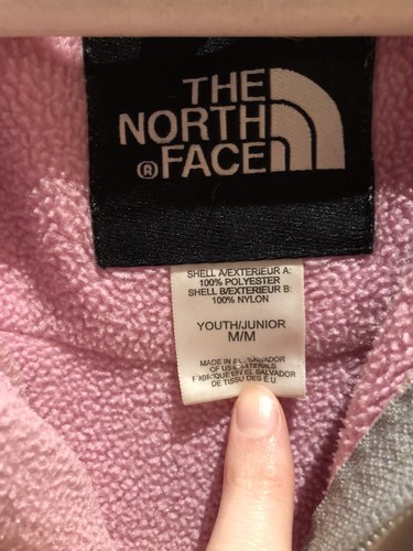 Pink Northface Fleece Girls Medium Youth  - Picture 3 of 5