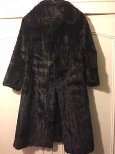 manteau cintré vison noir manteau cintré vison noir
