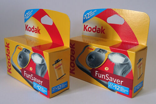 2 x TWO Kodak Fun Flash Disposable SUC Camera 27exp. + 12 FREE = 39exp. UK BNIP - Picture 2 of 12