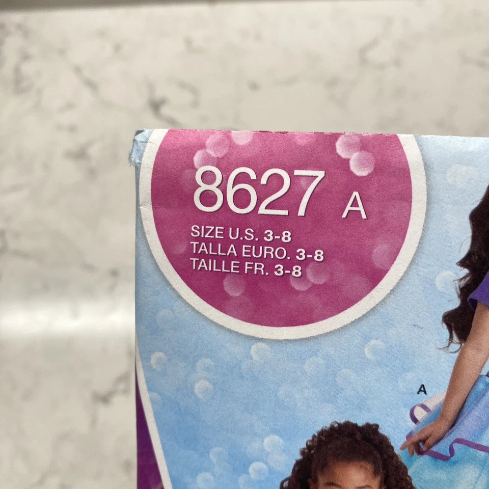 Simplicity 8627 Childs Character Skirts Snow White Ariel Jasmine Rapunzel Sz 3-8 - Image 2 of 3