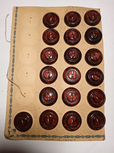 6 Boutons De Jean Métal 16mm – Ancien Stock, Neufs, Pour Réparation Ou Customisation