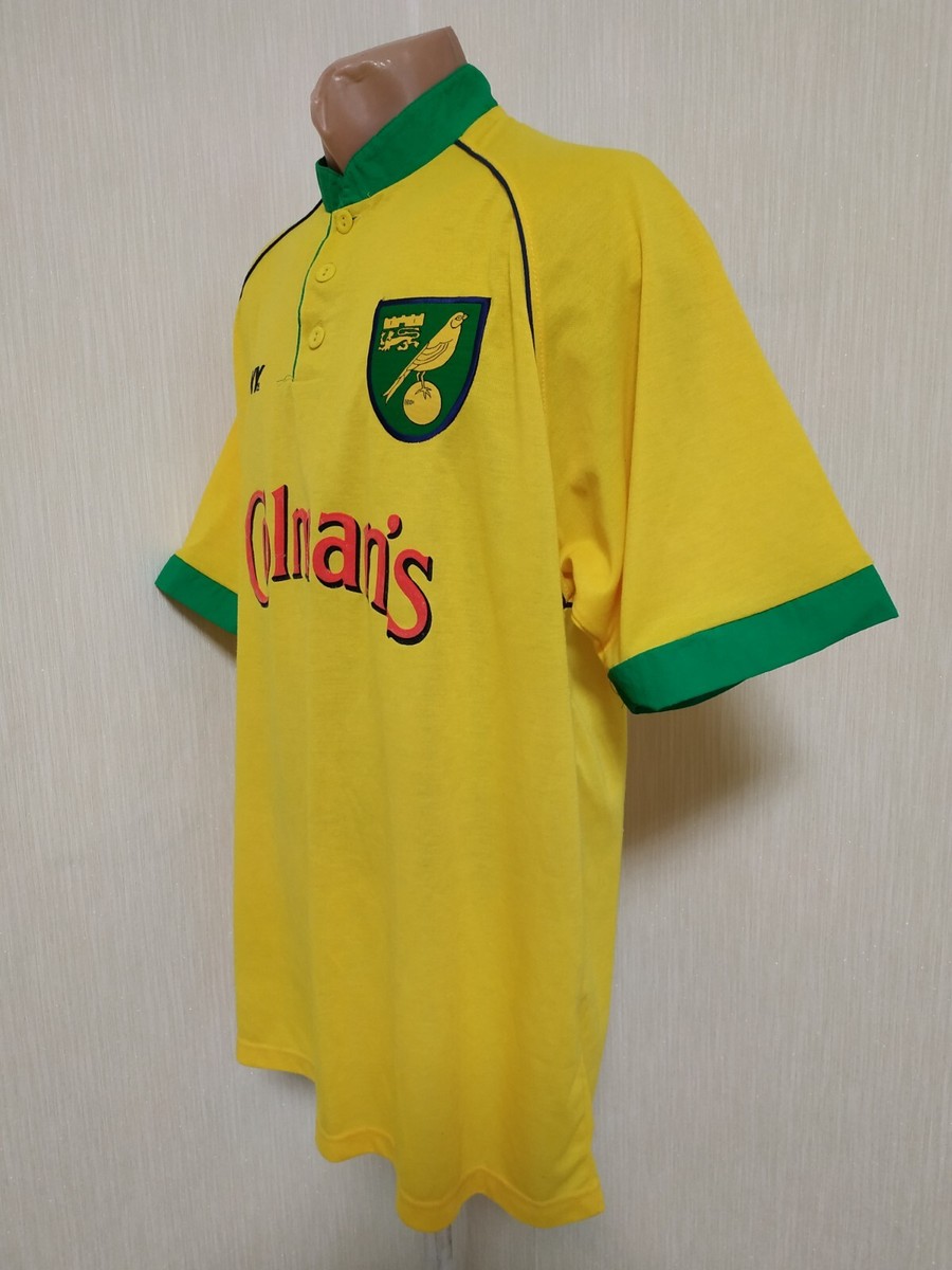 Norwich City football vintage jersey home shirt 1997/1999 PONY