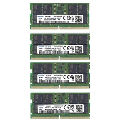 Samsung 64GB 4X 16GB DDR5 5600MHz PC5-44800 SODIMM Memory Ram  M425R2GA3BB0-CWM