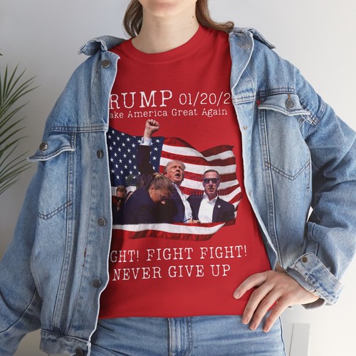 Trump Shot Butler PA Rally Assassination T-Shirt Fight Fight Punisher NEU 2025 - Bild 68 von 69