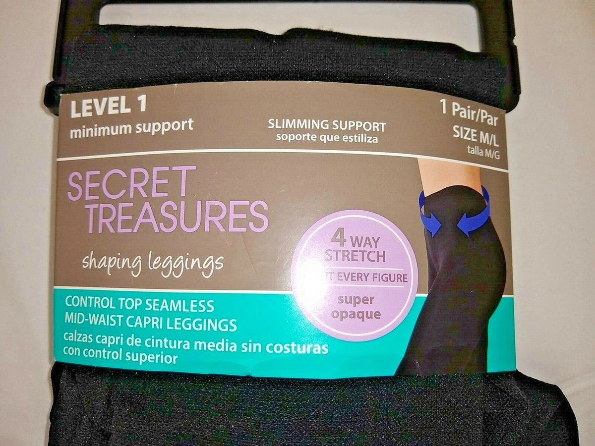 Secret Treasures Shaping Capri Leggings Black Size M L New eBay
