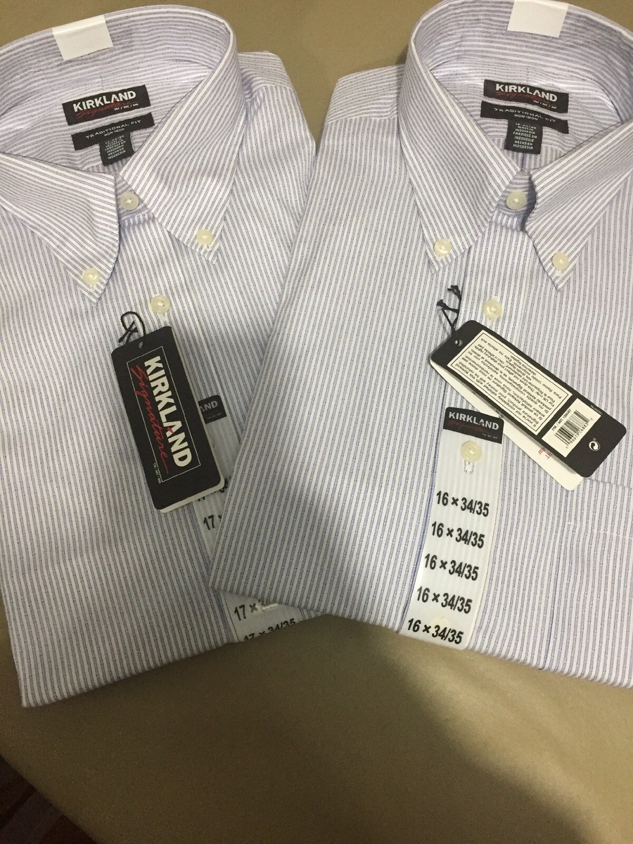 Kirkland Signature Men`s Traditional Fit Dress Shirt Variety | eBay
