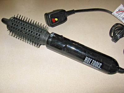 HOT TOOLS 1 3/8'' HOT AIR CURLING IRON BRUSH W/ BALL TIPS BRISTLES CURL RELEASE
