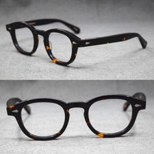 Gafas de lectura Johnny Depp hombres mujeres lectores acetato marcos de gafas 46 mm