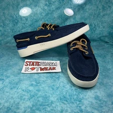 Sperry X Brooks Brothers Top Sider Men’s Blue Suede Low Top Casual Boat Shoes