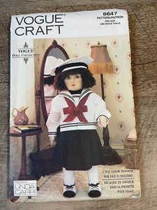 VOGUE Craft 18” Doll with Outfit & Full Color Transfer Doll Collection